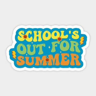 Schools Out For Summer, Happy Last Day Of School, End Of the School Year Sticker